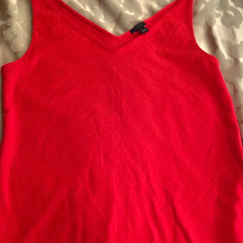 Ann Taylor Vivid Red Tank Top